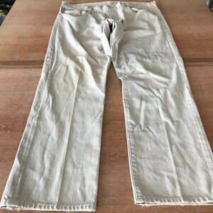 Polo Ralph Lauren Classic Fit Jeans Men 38x30 Beige Mid Rise Stretch Preppy